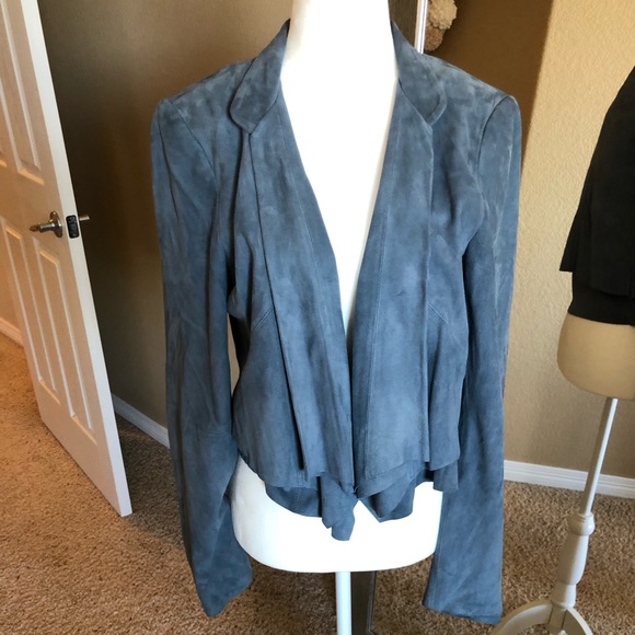 Blue Suede Blazer - Picture 2 of 3